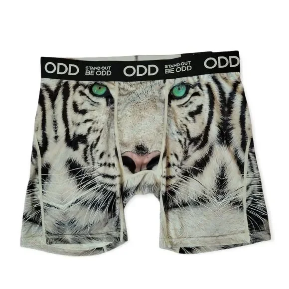 ODD Underwear Socks Odd Boxer Briefs Tiger Design Stand Out